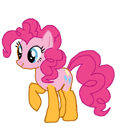 Size: 422x463 | Tagged: safe, artist:qjosh, cheese sandwich, pinkie pie, earth pony, pony, g4, character to character, female, female to male, male, simple background, transformation, transformation sequence, transgender transformation, white background