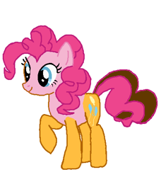 Size: 426x467 | Tagged: safe, artist:qjosh, cheese sandwich, pinkie pie, earth pony, pony, g4, character to character, female, female to male, male, simple background, transformation, transformation sequence, transgender transformation, white background