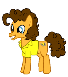 Size: 407x463 | Tagged: safe, artist:qjosh, part of a set, cheese sandwich, pinkie pie, earth pony, pony, g4, character to character, female, female to male, grin, male, simple background, smiling, transformation, transformation sequence, transgender transformation, white background