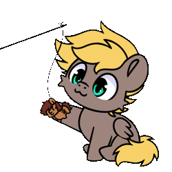 Size: 600x600 | Tagged: safe, artist:sugar morning, part of a set, oc, oc only, oc:lapsus, oc:shutter, pegasus, pony, animated, behaving like a cat, gif, male, simple background, solo, stallion, transparent background