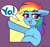 Size: 1750x1650 | Tagged: safe, artist:graphene, rainbow dash, cute, dialogue, solo, wingless