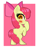 Size: 1200x1590 | Tagged: safe, artist:scandianon, apple bloom, earth pony, pony, blushing, female, filly, foal, hoof over mouth, looking at you, patterned background, pose, raised hoof, rearing, smiling