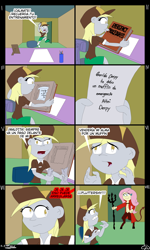 Size: 4134x6890 | Tagged: safe, derpy hooves, fluttershy, devil, human, equestria girls, g4, humanized