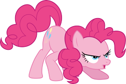 Size: 4490x3000 | Tagged: safe, artist:cloudy glow, pinkie pie, earth pony, pony, g4, female, mare, simple background, solo, transparent background