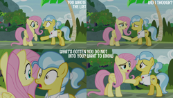 Size: 2000x1125 | Tagged: safe, edit, edited screencap, editor:quoterific, screencap, doctor fauna, fluttershy, g4, she talks to angel