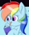 Size: 1484x1787 | Tagged: safe, artist:skylinepony_, rainbow dash, pegasus, pony, g4, book, egghead dash, female, glasses, mare, mouth hold, pencil in mouth, solo