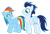 Size: 2856x1935 | Tagged: safe, artist:soarindasher10, rainbow dash, soarin', pegasus, pony, g4, duo, female, male, mare, preggo dash, pregnant, ship:soarindash, shipping, simple background, stallion, straight, transparent background