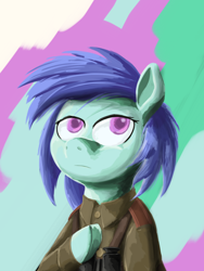 Size: 1536x2048 | Tagged: safe, artist:soursweet cheese, earth pony, pony, binoculars, clothes, commander, friendship is a lie, looking up, military pony, military uniform, solo, telescope, uniform