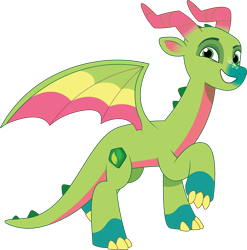 Size: 2120x2148 | Tagged: safe, artist:prixy05, leaf (g5), dragon, g5, my little pony: tell your tale, male, simple background, transparent background, vector