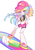 Size: 1947x2784 | Tagged: safe, artist:ajax767350, rainbow dash, human, g4, humanized, simple background, solo, white background