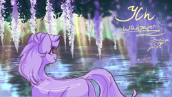 Size: 2920x1643 | Tagged: safe, artist:jsunlight, oc, earth pony, pony, commission, solo, wallpaper, your character here