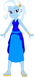 Size: 696x1564 | Tagged: safe, artist:invisibleink, artist:tylerajohnson352, trixie, equestria girls, g4, bracelet, clothes, dress, eyelashes, goddess, greek clothes, jewelry, sandals, simple background, solo, transparent background