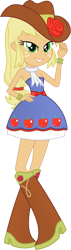 Size: 319x1126 | Tagged: safe, artist:tylerajohnson352, applejack, human, equestria girls, g4, my little pony equestria girls, my little pony equestria girls: summertime shorts, bare shoulders, belt, boots, bracelet, clothes, cowboy hat, cowgirl, dress, female, hat, high heel boots, high heels, jewelry, scarf, shoes, simple background, sleeveless, sleeveless dress, stetson, strapless, strapless dress, transparent background, vector