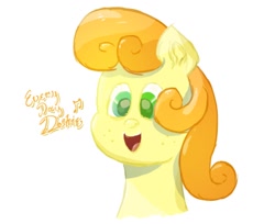 Size: 1434x1170 | Tagged: safe, artist:everydaydashie, oc, oc only, oc:toastie, looking at you, smiling, smiling at you