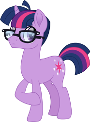Size: 1316x1750 | Tagged: safe, artist:cloudy glow, sci-twi, twilight sparkle, pony, unicorn, g4, dusk shine, glasses, horn, male, rule 63, sci-dusk, simple background, solo, stallion, transparent background, unicorn sci-twi