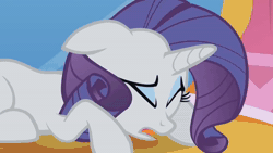 Size: 1280x720 | Tagged: safe, edit, edited screencap, screencap, rarity, pony, unicorn, ponies: the anthology 2, g4, lesson zero, season 2, animated, broken glass, camera, female, horn, mare, marshmelodrama, outtakes, rarity being rarity, sound, the worst possible thing, webm