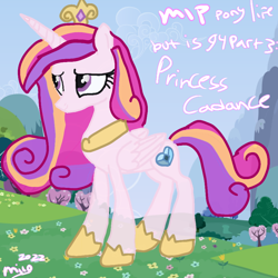 Size: 894x894 | Tagged: safe, artist:milochanz!, princess cadance, g4, g4.5, my little pony: pony life, 2022, female, g4.5 to g4, generation leap, mare