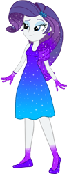 Size: 602x1555 | Tagged: safe, artist:invisibleink, artist:tylerajohnson352, rarity, equestria girls, g4, beautiful, bracelet, clothes, colorful, dress, female, flats, glitter, hairpin, jewelry, shoes, sparkles, sparkly dress, sparkly hair