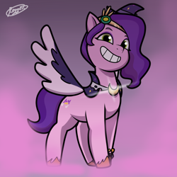 Size: 1900x1900 | Tagged: safe, artist:roggerclover, pipp petals, g5, my little pony: make your mark, my little pony: tell your tale, spoiler:g5, spoiler:my little pony: tell your tale, clothes, costume, female, halloween, halloween costume, holiday, looking at you, makeup, nightmare night, nightmare night costume, pipp is short, pippsqueaks, solo, solo female, style emulation, tell your tale accurate, witch costume, zephyr heights