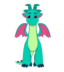 Size: 640x725 | Tagged: safe, artist:jazzhooves, sparky sparkeroni, dragon, g5, freckles, front view, looking at you, male, older, older sparky sparkeroni, simple background, solo, white background