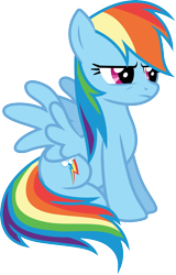Size: 3000x4683 | Tagged: safe, artist:cloudy glow, rainbow dash, g4, over a barrel, .ai available, simple background, solo, transparent background, vector