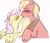 Size: 2674x2302 | Tagged: safe, artist:frostharbourer, big macintosh, fluttershy, earth pony, pegasus, pony, g4, blushing, duo, eyes closed, female, floppy ears, heart, height difference, kiss on the lips, kissing, lesbian, male, orchard blossom, ship:fluttermac, shipping, simple background, trans big macintosh, transgender, white background