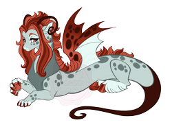 Size: 3600x2700 | Tagged: safe, artist:gigason, oc, oc only, oc:coccinella, draconequus, hybrid, interspecies offspring, obtrusive watermark, offspring, parent:discord, parent:queen chrysalis, parents:discolis, simple background, solo, transparent background, watermark