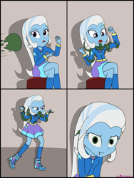 Size: 3000x4000 | Tagged: safe, artist:llhazamall, trixie, equestria girls, g4, comic, possessed