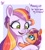 Size: 1840x2048 | Tagged: safe, artist:galaxy swirl, sunny starscout, sunny starscout's mother, earth pony, pony, g5, my little pony: tell your tale, written in the starscouts, spoiler:g5, spoiler:my little pony: tell your tale, spoiler:tyts02e11, cute, dialogue, duo, duo female, female, holding a pony, looking at each other, looking at someone, mother and child, mother and daughter, mother's day, open mouth, open smile, smiling, smiling at each other, tempting fate, this will not end well