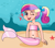 Size: 823x718 | Tagged: safe, artist:ocean lover, princess cadance, fish, human, mermaid, starfish, g4, bandeau, bare midriff, bare shoulders, belly, belly button, bow, bubble, child, coral, cute, cutedance, fins, fish tail, hair bow, happy, heart, human coloration, humanized, innocent, light skin, looking at you, mermaid princess, mermaid tail, mermaidized, mermay, midriff, ms paint, multicolored hair, ocean, one eye closed, outdoors, ponytail, princess of love, purple eyes, rock, royalty, seaweed, sitting, sleeveless, species swap, tail, tail fin, underwater, water, wink, winking at you, young, young cadance