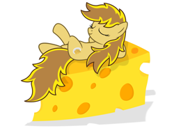 Size: 2907x2216 | Tagged: safe, artist:third uncle, oc, oc only, oc:soursweet cheese, earth pony, pony, cheese, cute, female, food, mare, pose, simple background, solo