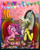 Size: 1720x2139 | Tagged: safe, artist:darksly, discord, pinkie pie, draconequus, earth pony, pony, g4, cake, candy, candy cane, chocolate, chocolate rain, commission, cookie, donut, duo, duo male and female, female, food, male, mare, muffin, poster, rain