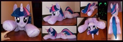 Size: 10312x3528 | Tagged: safe, artist:calusariac, twilight sparkle, pony, absurd resolution, irl, photo, plushie, solo