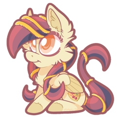 Size: 600x600 | Tagged: safe, artist:mychelle, oc, oc only, oc:cherry justice, pegasus, pony, chibi, female, mare, simple background, solo, transparent background