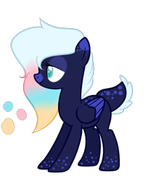 Size: 1787x1970 | Tagged: safe, artist:fae-core, oc, oc only, oc:midnight candy, deer, deer pony, hybrid, original species, female, simple background, solo, transparent background