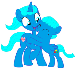 Size: 3664x3480 | Tagged: safe, artist:memeartboi, pegasus, pony, unicorn, g4, affection, bonding, colt, cuddling, cute, duo, duo male and female, female, foal, gumball watterson, happy, heart, heartwarming, horn, hug, hugging a pony, little boy, male, mare, mother, mother and child, mother and son, motherly, motherly love, nicole watterson, ponified, simple background, smiling, the amazing world of gumball, white background, wholesome, wings