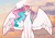 Size: 4093x2894 | Tagged: safe, artist:jjsh, princess celestia, alicorn, pony, g4, female, fluffy, high res, long mane, mare, multicolored mane, sky, smiling, solo, spread wings, sunrise, white fur, wings