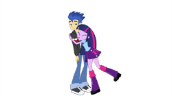 Size: 1904x1064 | Tagged: safe, edit, edited screencap, screencap, flash sentry, twilight sparkle, equestria girls, g4, duo, duo male and female, female, hug, male, simple background, transparent background