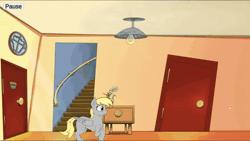 Size: 1920x1080 | Tagged: safe, artist:queen-razlad, derpy hooves, pegasus, pony, animated, game, solo, unity, unity (game engine), video, video game, webm
