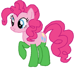 Size: 424x388 | Tagged: safe, artist:qjosh, gummy, pinkie pie, earth pony, pony, g4, character to character, female, simple background, solo, transformation, transformation sequence, white background
