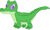 Size: 513x309 | Tagged: safe, artist:qjosh, gummy, alligator, g4, male, simple background, white background