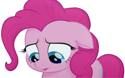 Size: 1280x800 | Tagged: safe, edit, edited screencap, editor:dracoawesomeness, screencap, pinkie pie, earth pony, g4, my little pony: the movie, background removed, female, floppy ears, simple background, solo, transparent background