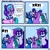 Size: 2000x2000 | Tagged: safe, artist:comicmaker, allura, comet (g5), starlight glimmer, violet frost, oc, aq bars, auroricorn, big cat, leopard, pony, snow leopard, g4, g5, my little pony: make your mark, my little pony: make your mark chapter 6, secrets of starlight, 4 panel comic, alternate universe, auroricornified, blush lines, blushing, celebration, comic, dialogue, eyes closed, female, folded wings, freckles, generational ponidox, glasses, happy, horn, jewelry, male, mare, necklace, open mouth, open smile, race swap, raised hoof, raised hooves, smiling, speech bubble, spread wings, stallion, starlight ridge, unshorn fetlocks, wings