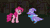Size: 640x360 | Tagged: safe, pinkie pie, trixie, earth pony, pony, animated, anime style, cloud, dirt, fan series, fanon, female, fight, gif, guardians of harmony, house, knock out, mare, mlpz, my little pony z, pixel art, sprite, toy, wip