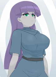 Size: 1668x2307 | Tagged: safe, artist:batipin, maud pie, human, equestria girls, g4, big breasts, breasts, busty maud pie, female, looking at you, solo