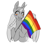 Size: 2000x2000 | Tagged: safe, artist:rainland, g4, g5, advertisement, commission, gay pride, gay pride flag, pride, pride flag, pride month, pride ych, ych example, ych result, your character here