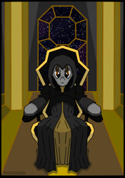 Size: 700x1000 | Tagged: safe, artist:higvern, oc, oc only, oc:collapse, earth pony, chair, earth pony oc, gaming chair, office chair, sith, sitting, star wars