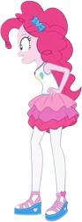 Size: 934x2520 | Tagged: safe, edit, edited screencap, editor:homersimpson1983, screencap, pinkie pie, human, equestria girls, g4, background removed, clothes, female, not a vector, solo
