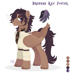 Size: 1280x1328 | Tagged: safe, artist:kabuvee, oc, oc:brennan ray foster, pegasus, pony, cigarette, clothes, male, shirt, simple background, solo, stallion, transparent background