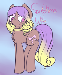 Size: 1280x1540 | Tagged: safe, artist:umbreow, oc, oc:sublime wile, earth pony, pony, female, mare, solo